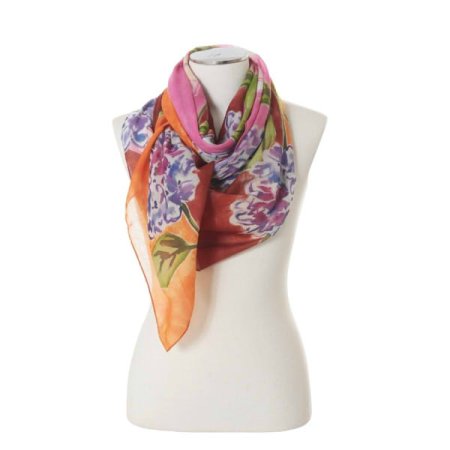 수입 폴리 나염 롱스카프