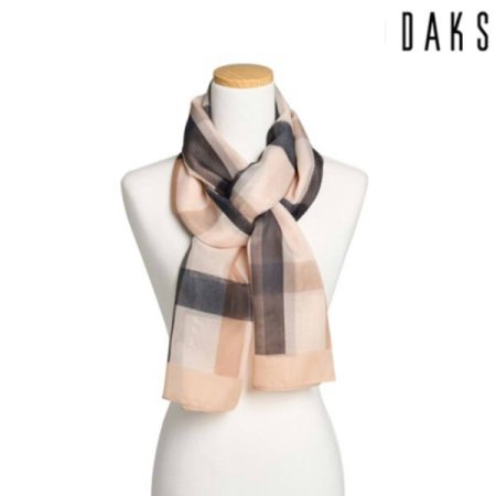 수입 폴리 빅체크 롱스카프