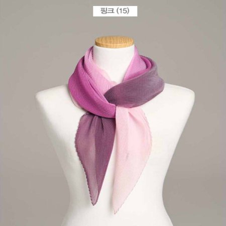 수입 주름그라데이션 폴리 롱스카프