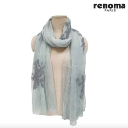 큐빅자수 폴리 롱스카프