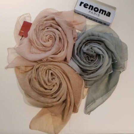 큐빅자수 폴리 롱스카프