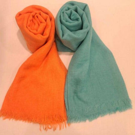 레이온 혼방 솔리드 스카프