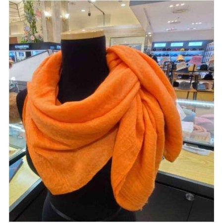 레이온 혼방 솔리드 스카프