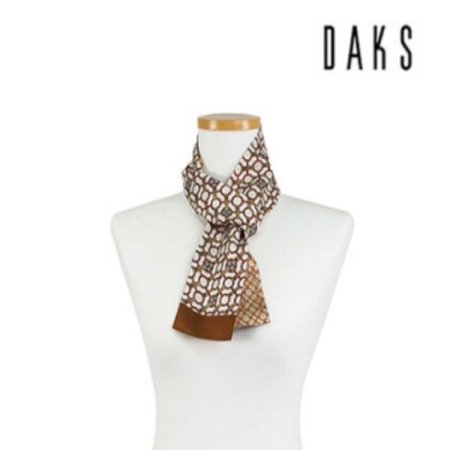 남녀공용 양면 타이 실크 스카프