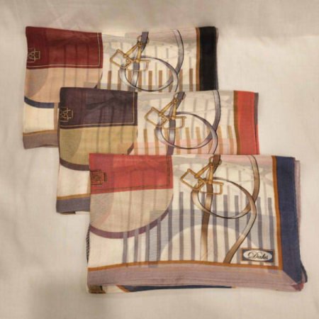 나염 롱 실크스카프