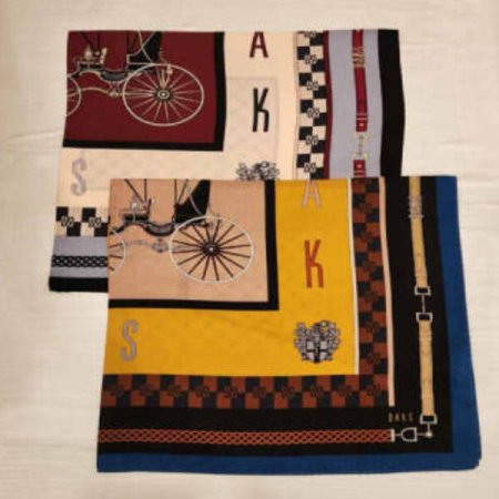 실크 사각 쁘띠 스카프