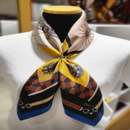 실크 사각 쁘띠 스카프