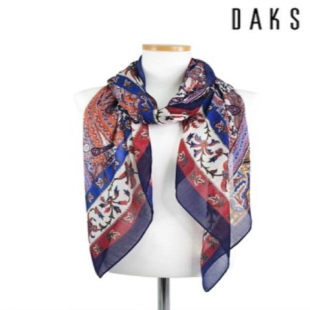 수입 폴리 사각 스카프