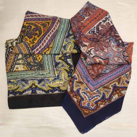 수입 폴리 사각 스카프