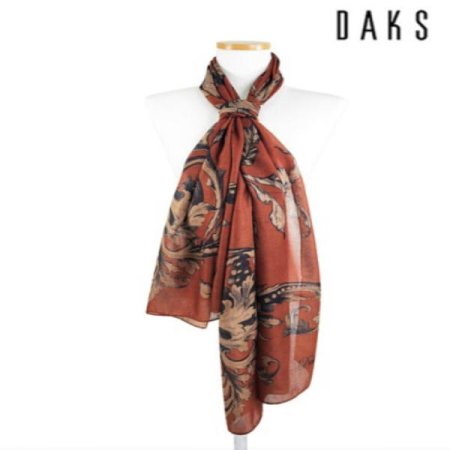 수입 폴리 나염 롱 스카프