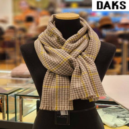 글랜체크 캐시미어 머플러