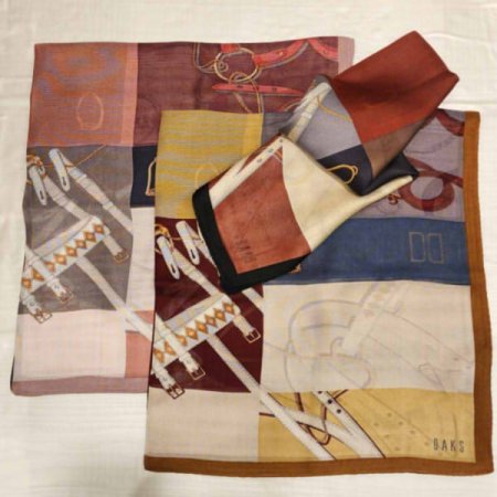 롱 실크 스카프