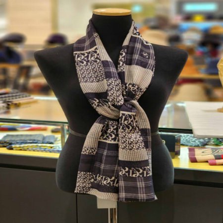 남녀공용 양면 울실크 스카프