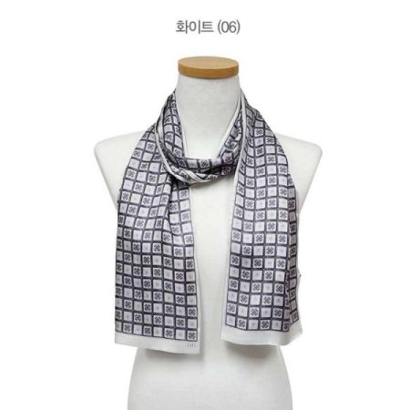 남녀공용 간절기 양면 실크 스카프