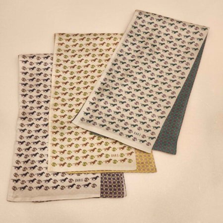 간절기 남녀공용 양면 실크 스카프