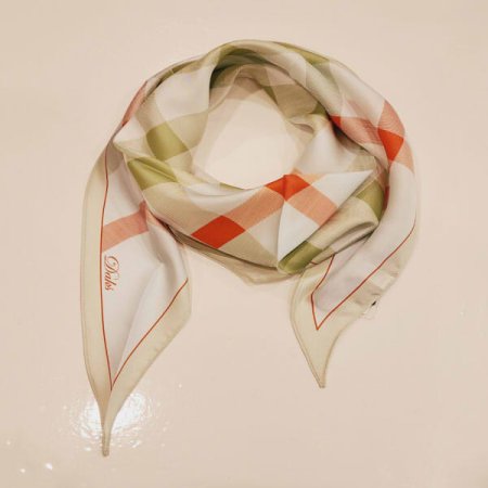 간절기 실크 로장지 스카프