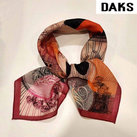 울 사각 쁘띠 스카프