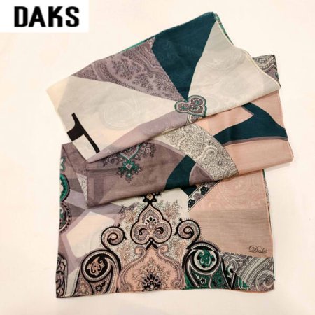 D나염 울실크 롱 스카프