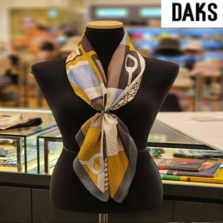 나염 롱 실크 스카프