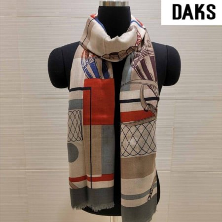 울 나염 롱 스카프