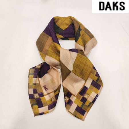 울 사각 미니 스카프