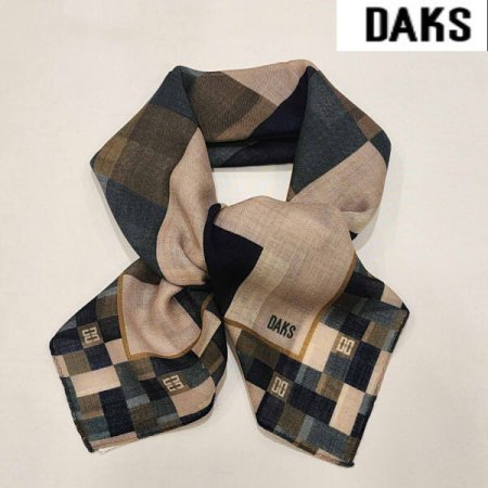 울 사각 미니 스카프