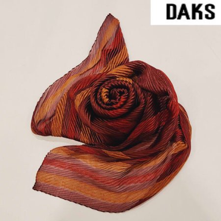 수입 폴리 플리츠 롱 스카프