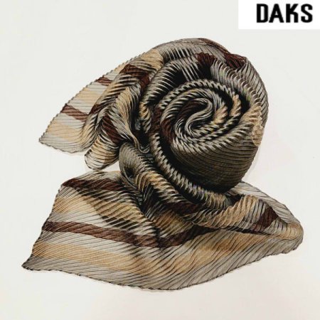 수입 폴리 플리츠 롱 스카프