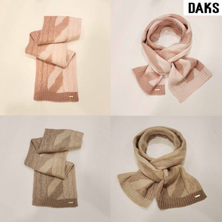 남녀공용 캐시미어니트 케이블 머플러