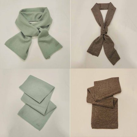 남녀공용 솔리드 캐시미어 니트 머플러