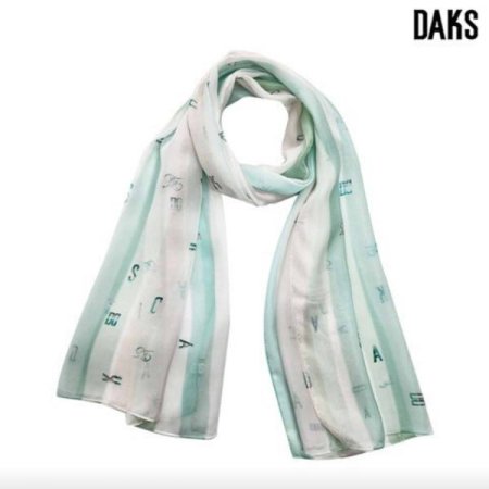 쉬폰실크 롱스카프