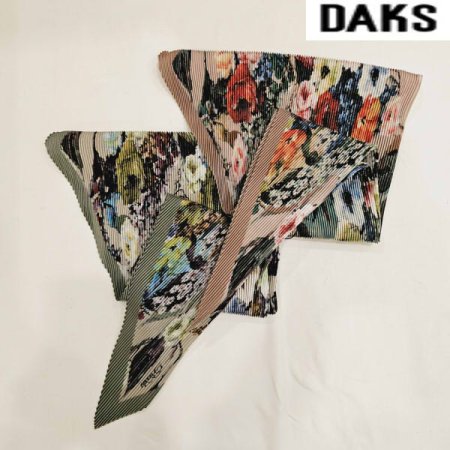 수입 플리츠폴리사각 스카프