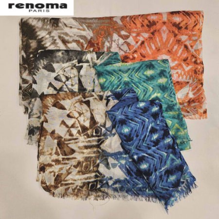 울 나염 롱 스카프