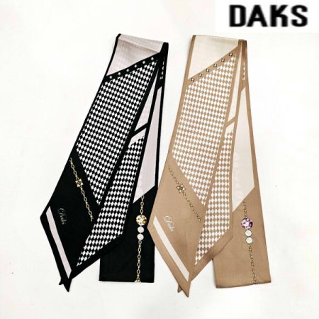 양면 실크 스키니 스카프