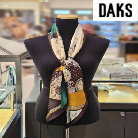 면분할 양면 실크 스키니 스카프