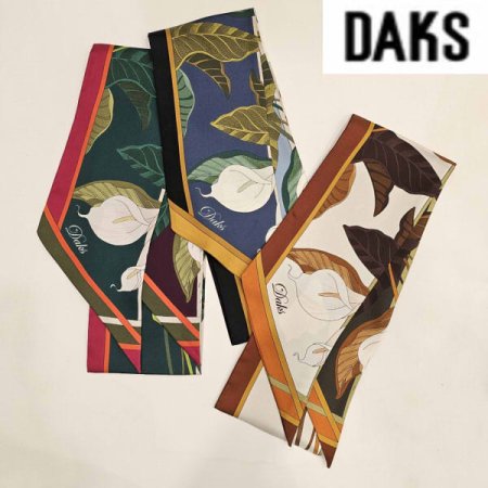 수입 플라워 투톤 양면 실크 스키니