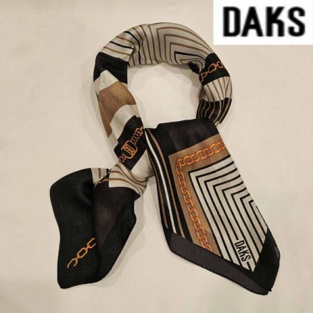 실크 나염 롱 스카프