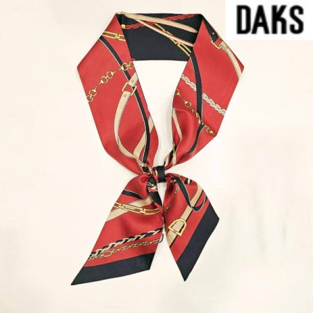 투톤 양면 실크 스키니 스카프