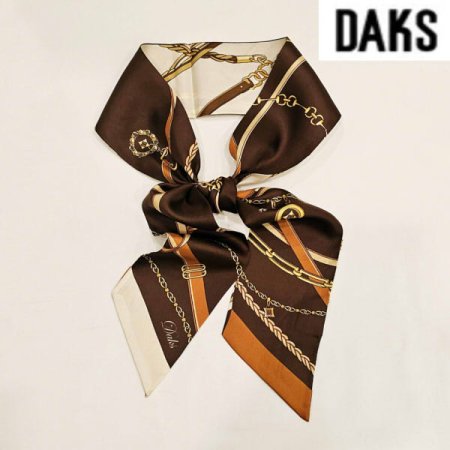 투톤 양면 실크 스키니 스카프