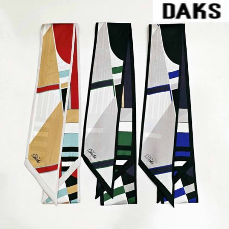 면분할 양면 실크 스키니 스카프