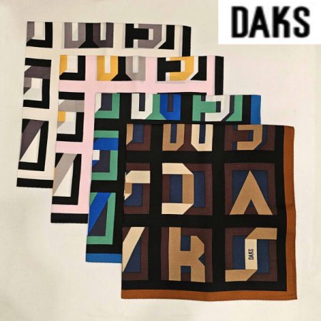 닥스로그 실크 사각 쁘띠 스카프