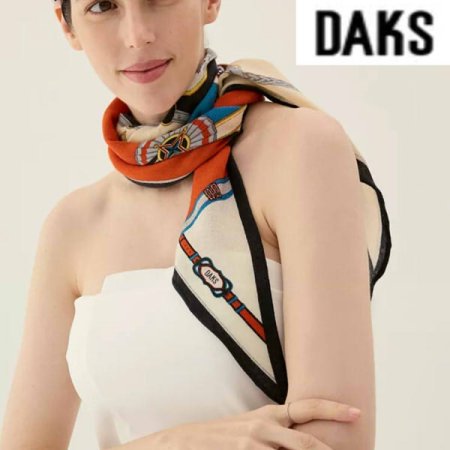 양면 울실크 로장지 스카프