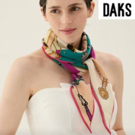 양면 울실크 로장지 스카프