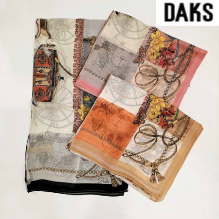 울 실크 혼방 롱 스카프