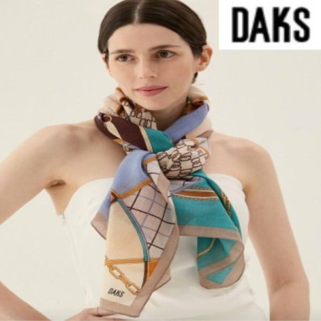 울 나염 롱 스카프