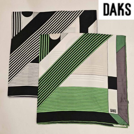 로고 쁘띠 사각 실크 스카프