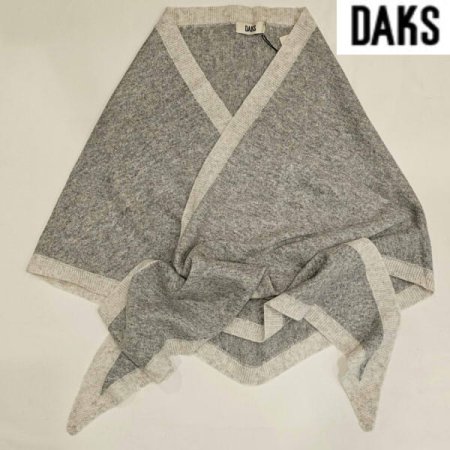 캐시미어 울 혼방 삼각숄 겸용 머플러