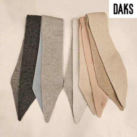 캐시미어 양면 니트 스키니 머플러