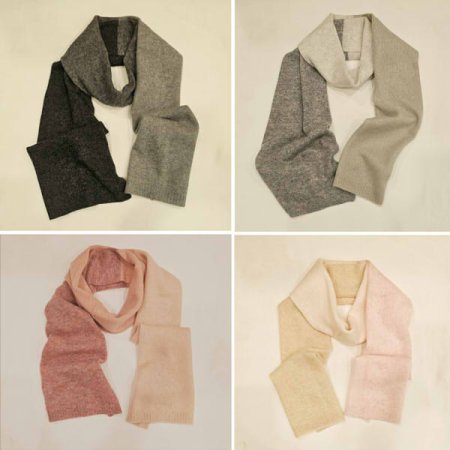 캐시미어 양면 니트 머플러