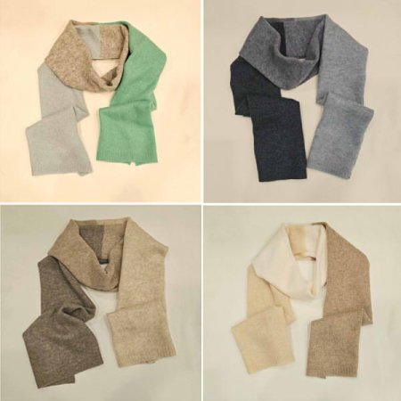 캐시미어 양면 니트 머플러